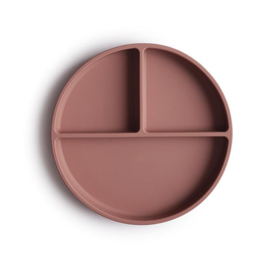 Assiette silicone - Cloudy Mauve