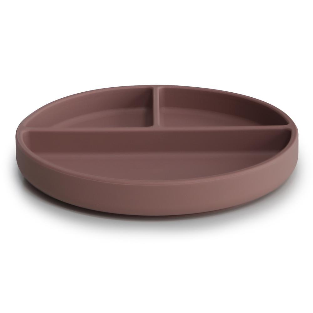 Assiette silicone - Cloudy Mauve