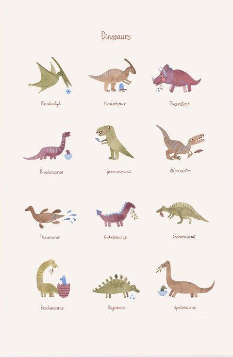 Affiche L - Dinosaurs