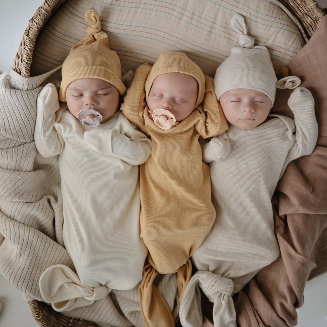 Bonnet bébé beanie - Ivory