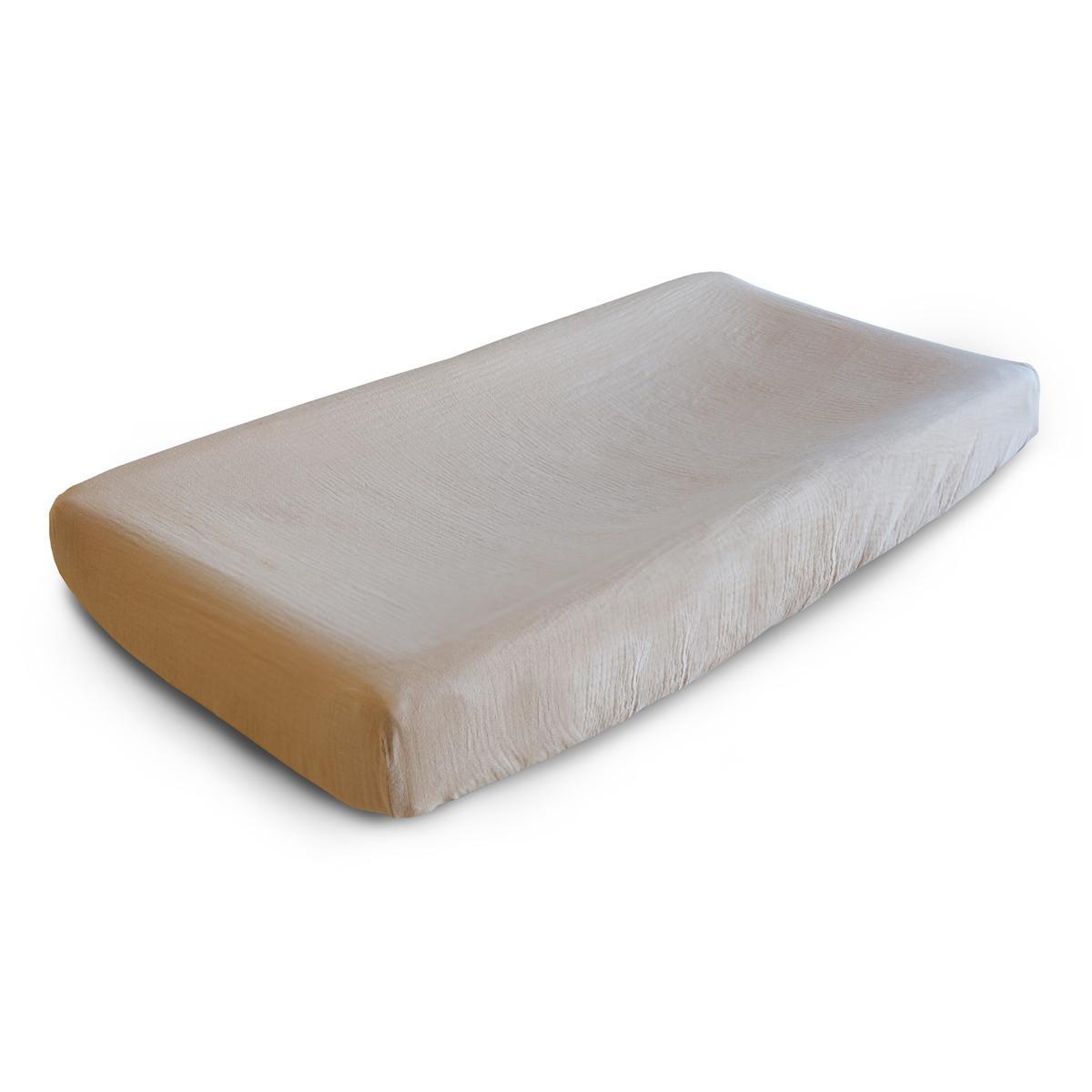 Housse de matelas à langer - Pale Taupe