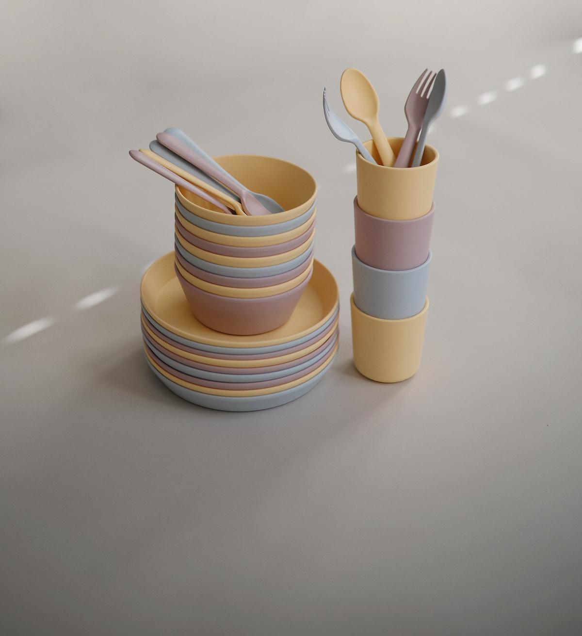 Set de 2 assiettes rondes - Powder Blue