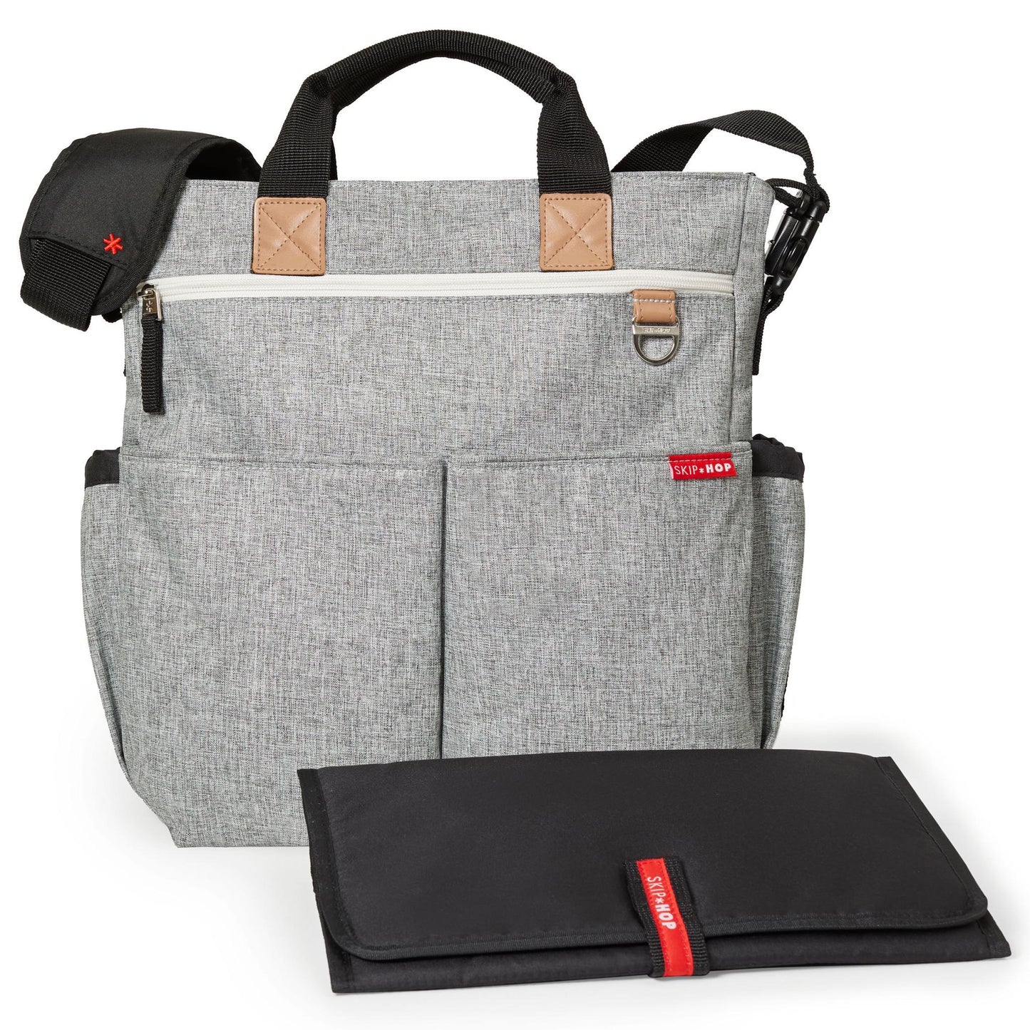 sac à langer duo signature - gris chiné