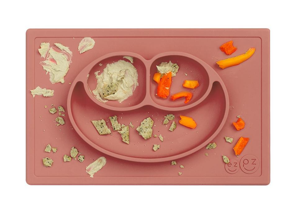 Assiette/set de table en silicone - Happy Mat - Terre de sienne