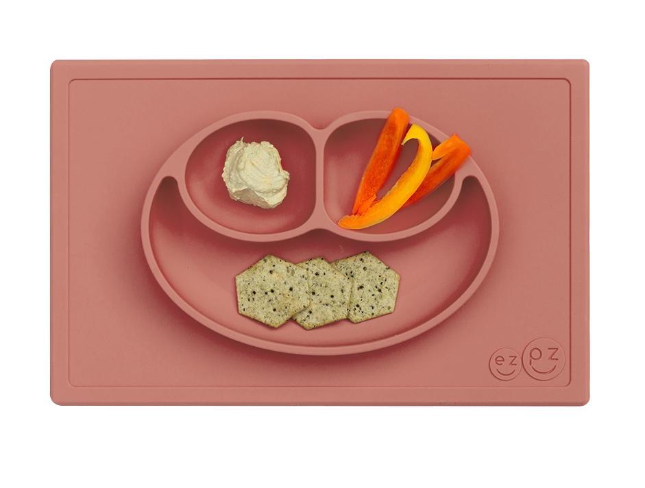 Assiette/set de table en silicone - Happy Mat - Terre de sienne