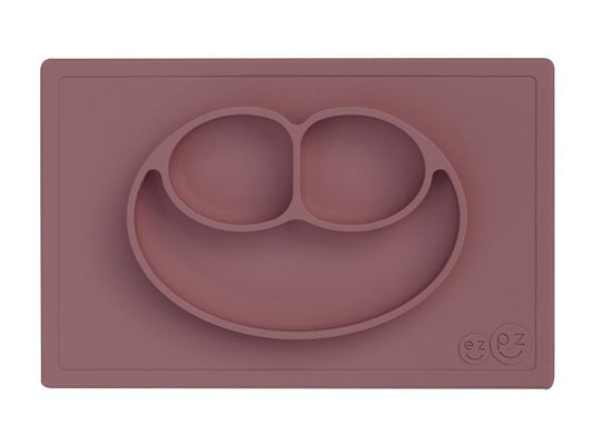 Assiette/set de table en silicone - Happy Mat - Mauve