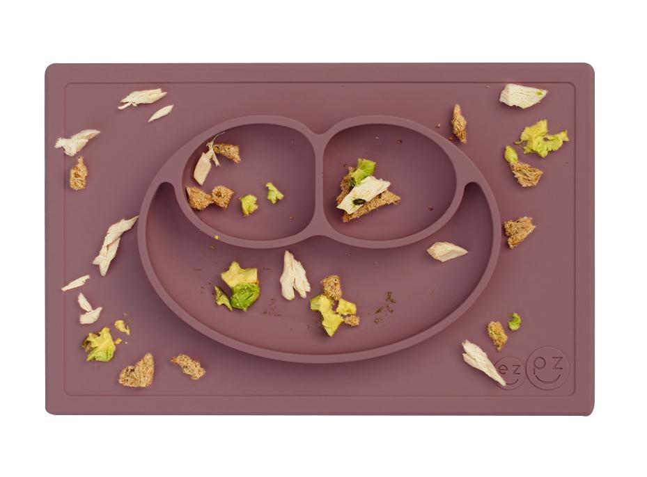 Assiette/set de table en silicone - Happy Mat - Mauve