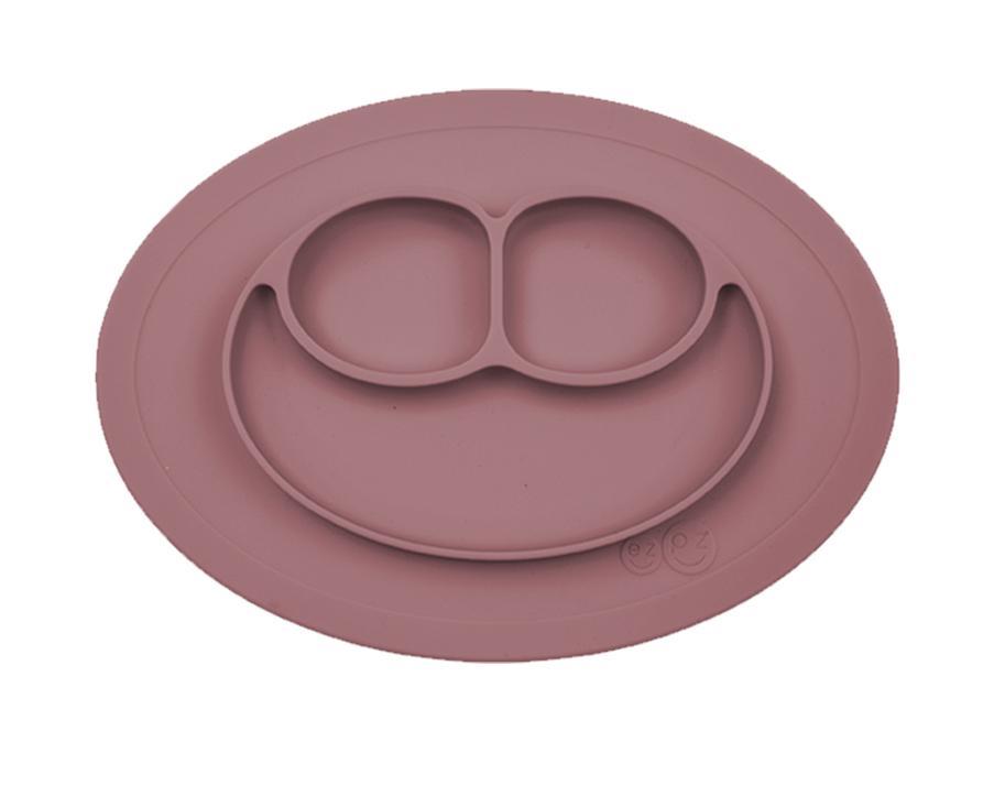 Assiette/set de table en silicone - Mini Mat - Mauve