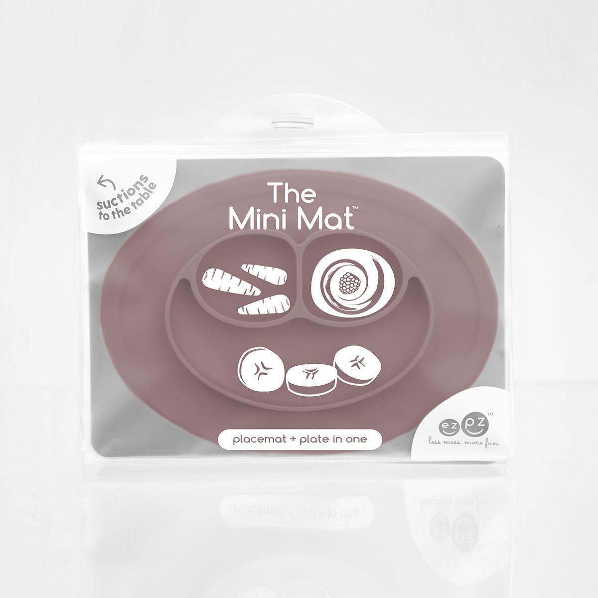 Assiette/set de table en silicone - Mini Mat - Mauve