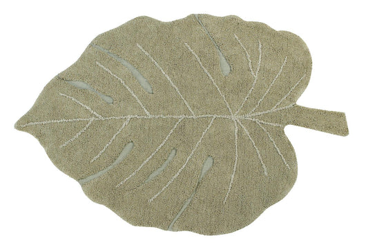 Tapis lavable Monstera Olive 120x180 cm - Lorena Canals