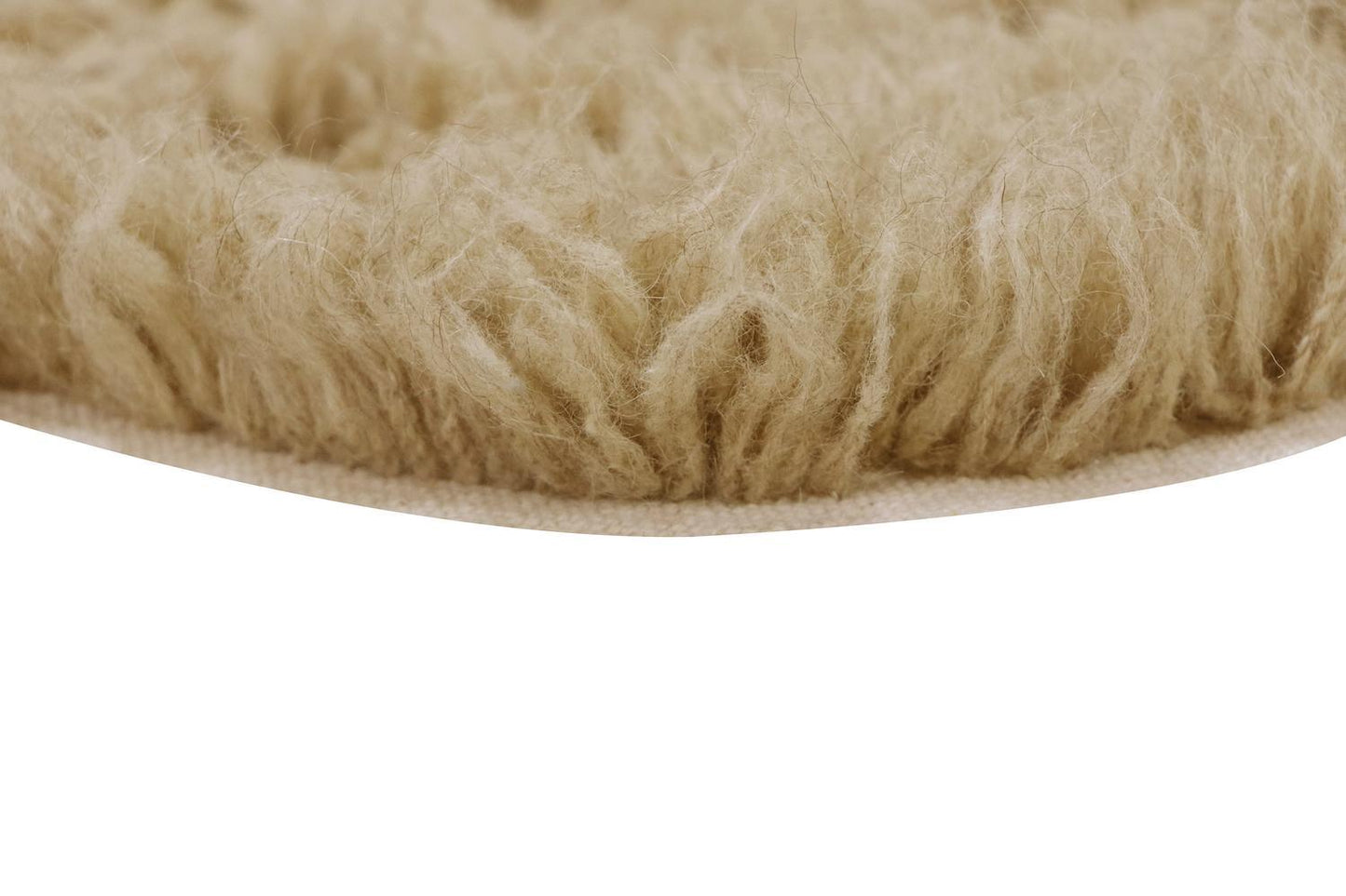 Tapis en laine lavable Woolly Sheep Beige 75x110 Collection Woolable - Lorena Canals