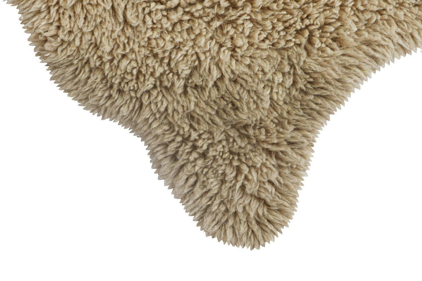 Tapis en laine lavable Woolly Sheep Beige 75x110 Collection Woolable - Lorena Canals