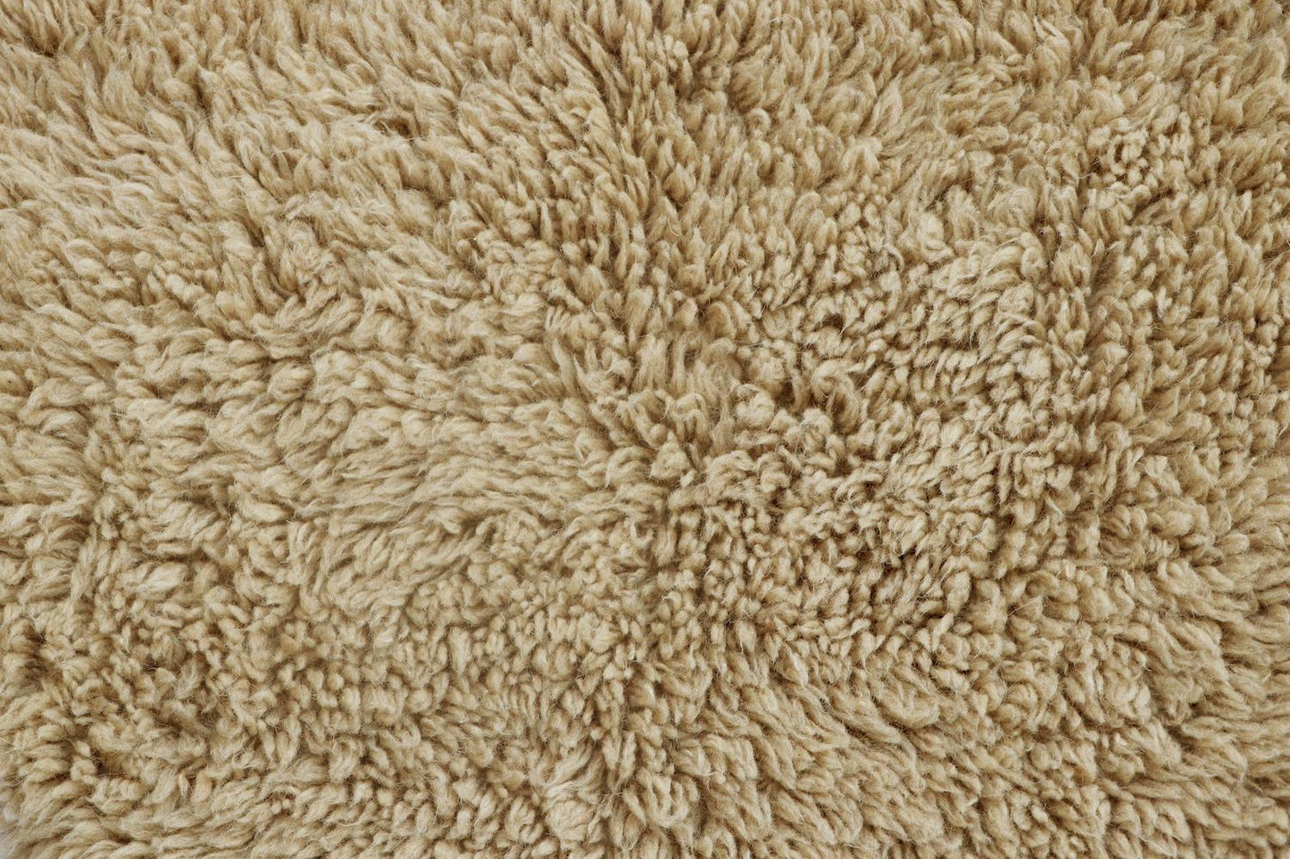 Tapis en laine lavable Woolly Sheep Beige 75x110 Collection Woolable - Lorena Canals