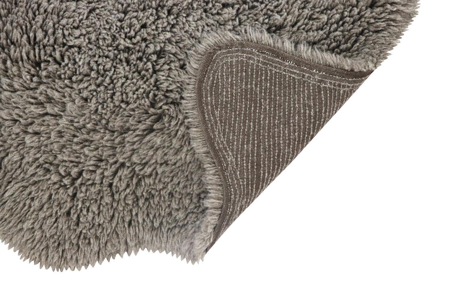 Tapis en laine lavable Woolly Sheep Grey 75x110 Collection Woolable - Lorena Canals