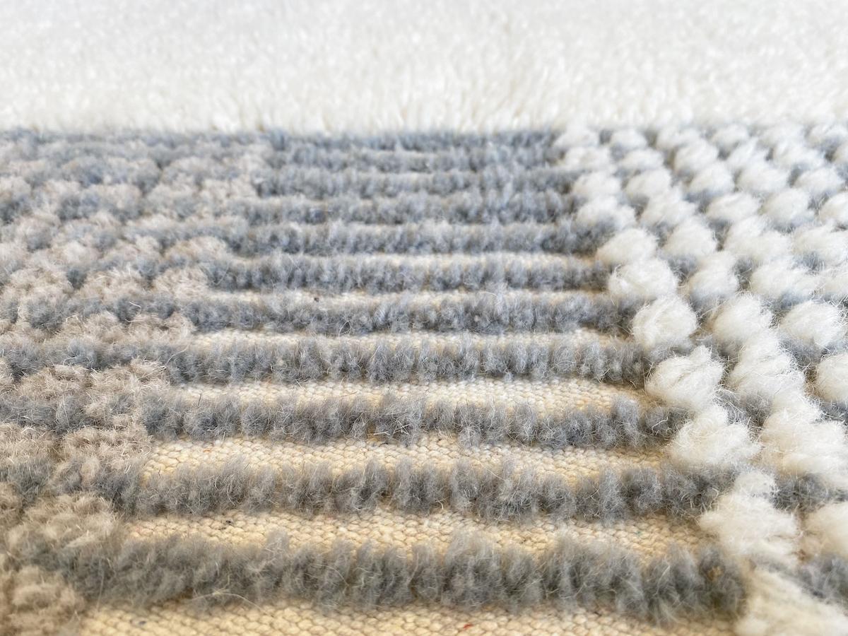 Tapis en laine lavable Kaia Smoke Blue - Lorena Canals