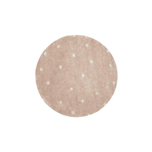 Tapis lavable rond Dot Rose  - Lorena Canals