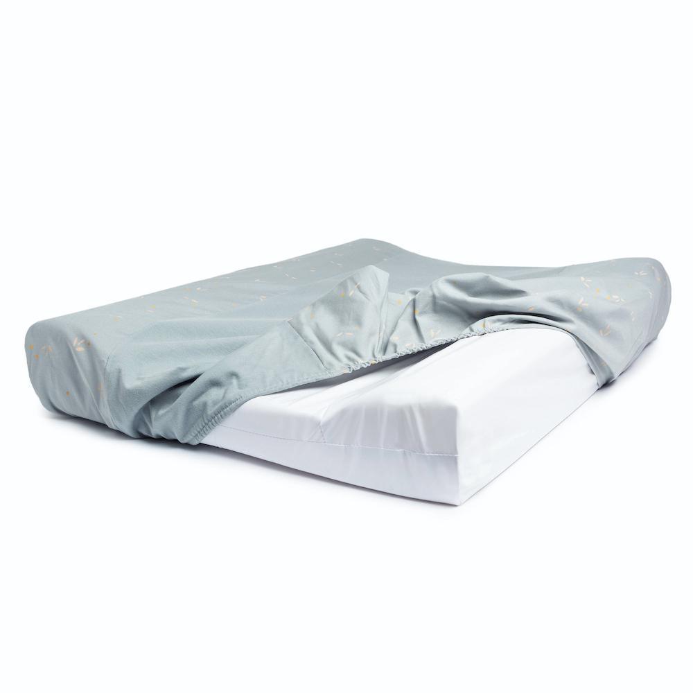 Housse de matelas à langer Calma Willow soft blue - Nobodinoz