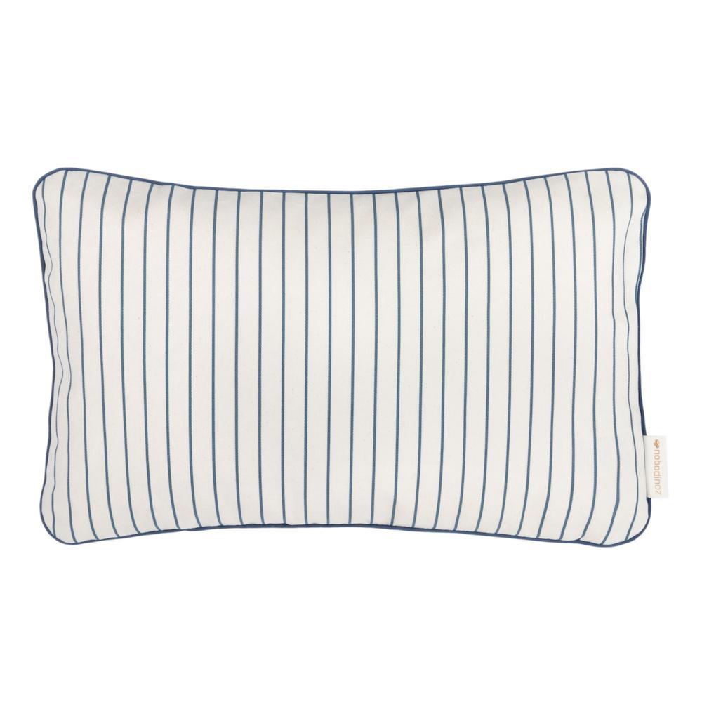 Coussin Jazz blue Thin Stripes & natural - Nobodinoz