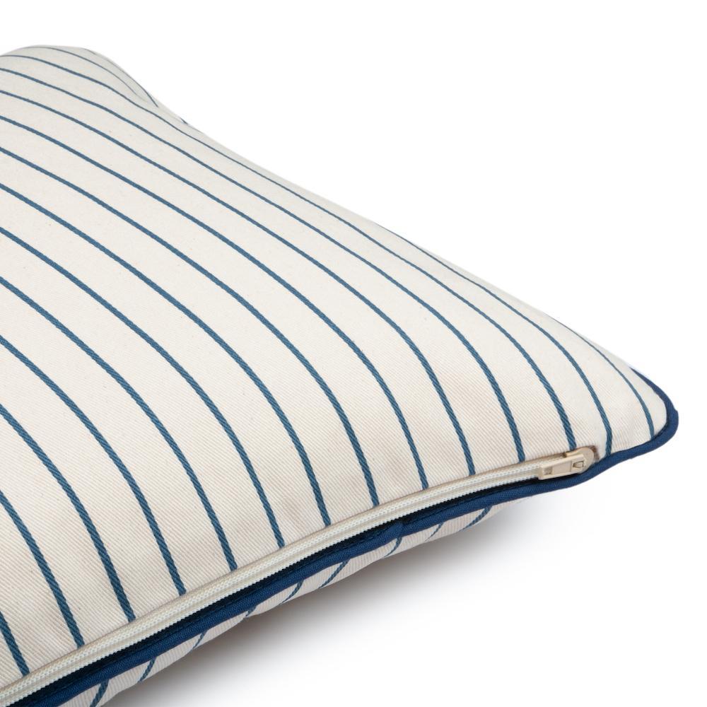 Coussin Jazz blue Thin Stripes & natural - Nobodinoz