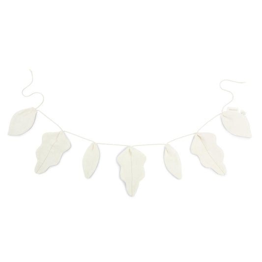 Guirlande de feuilles off white - Nobodinoz