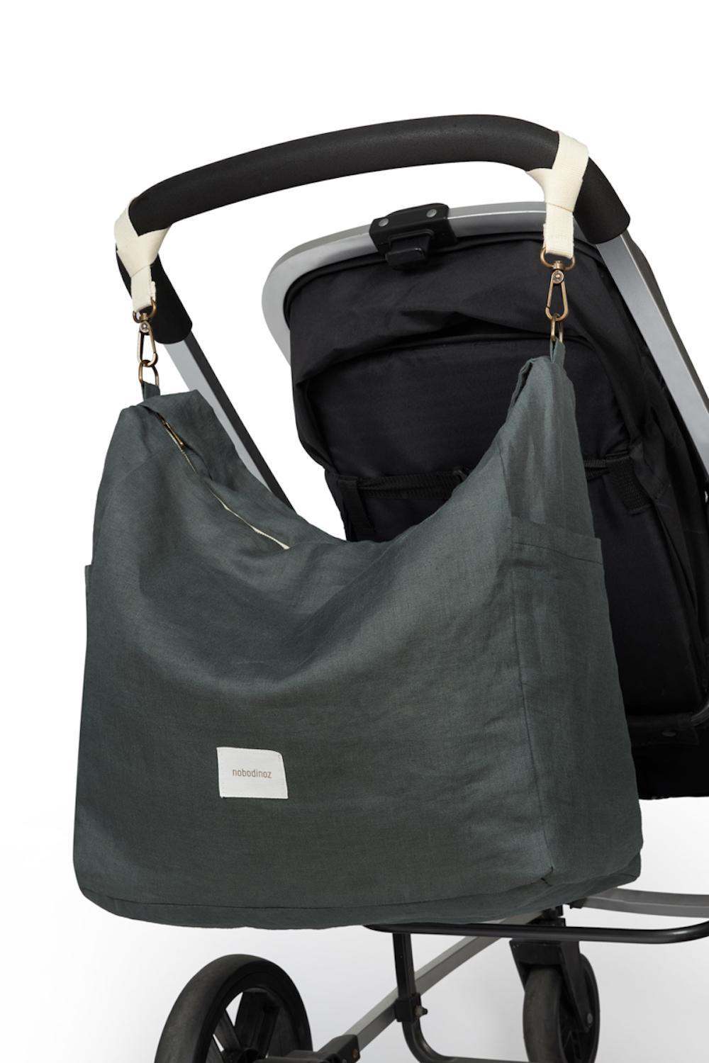 Sac pour poussette green blue - Nobodinoz