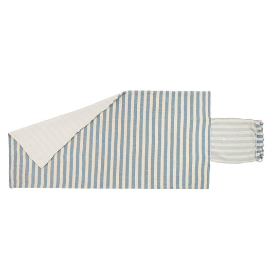 Sac et serviette de plage Portofino blue Stripes - Nobodinoz