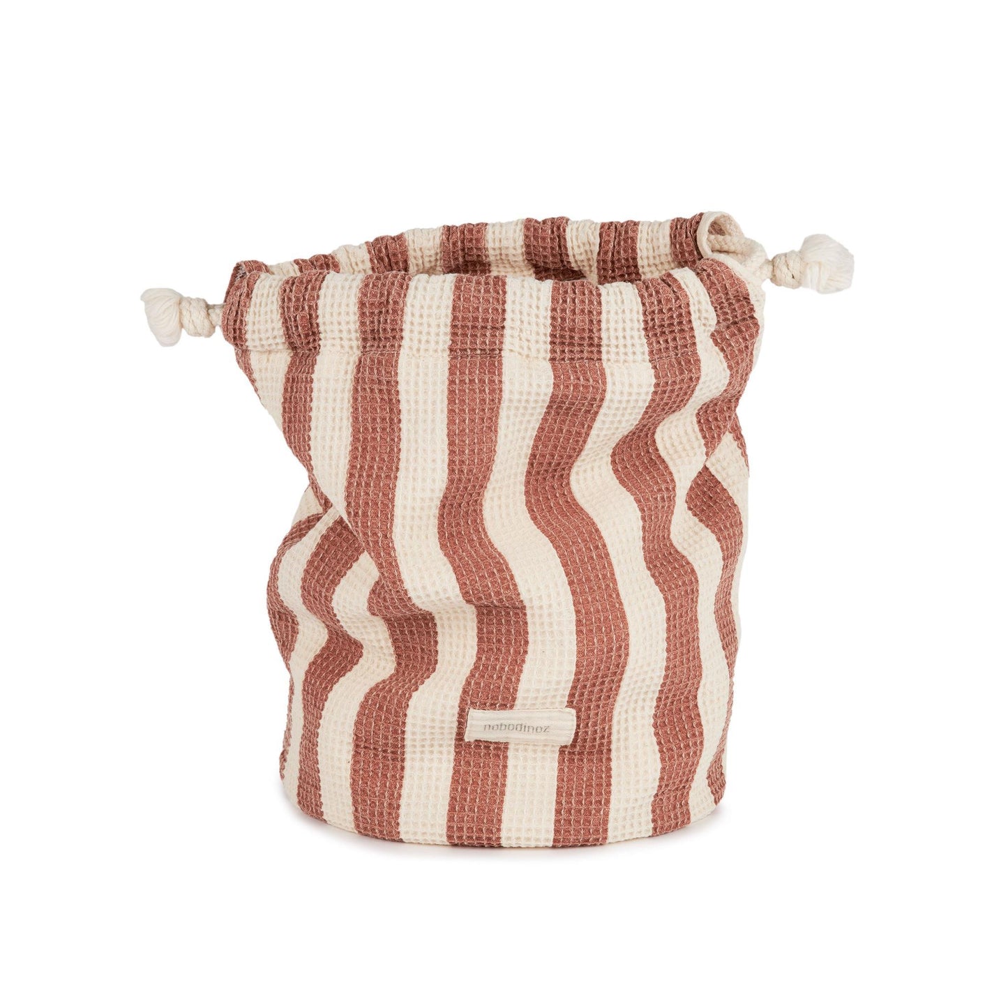 Pochette de plage Portofino Rusty Red Stripes - Nobodinoz