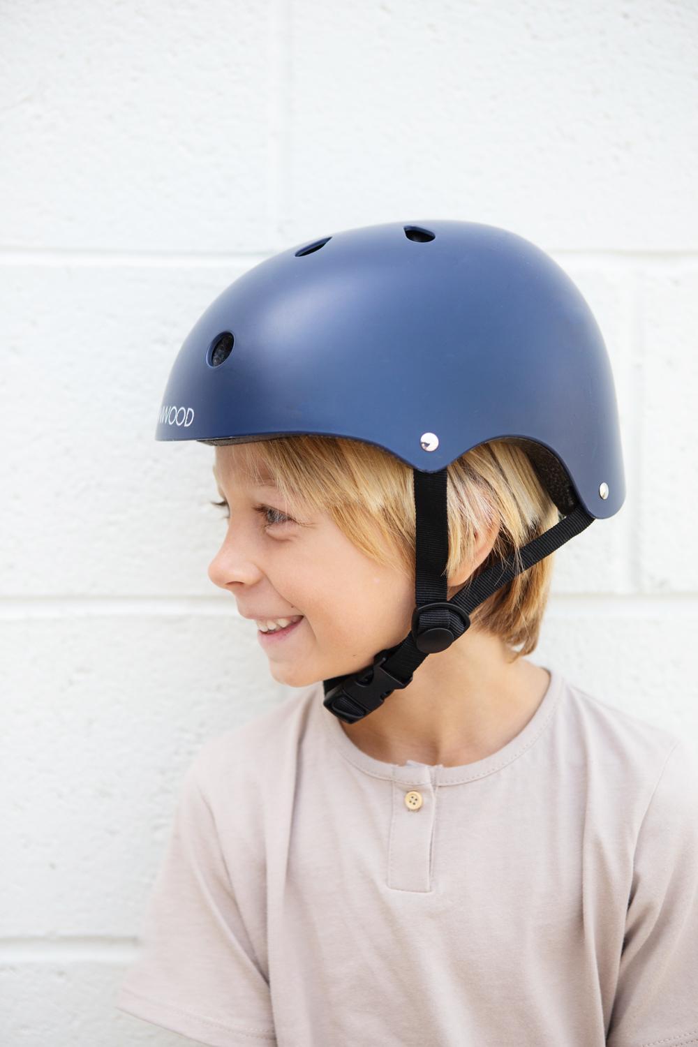 Casque de vélo enfant bleu marine - Banwood