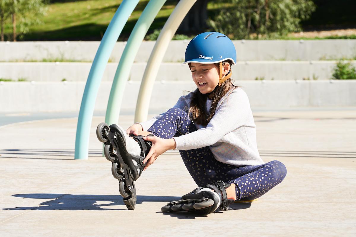 Casque vélo Junior - Blazing Blue