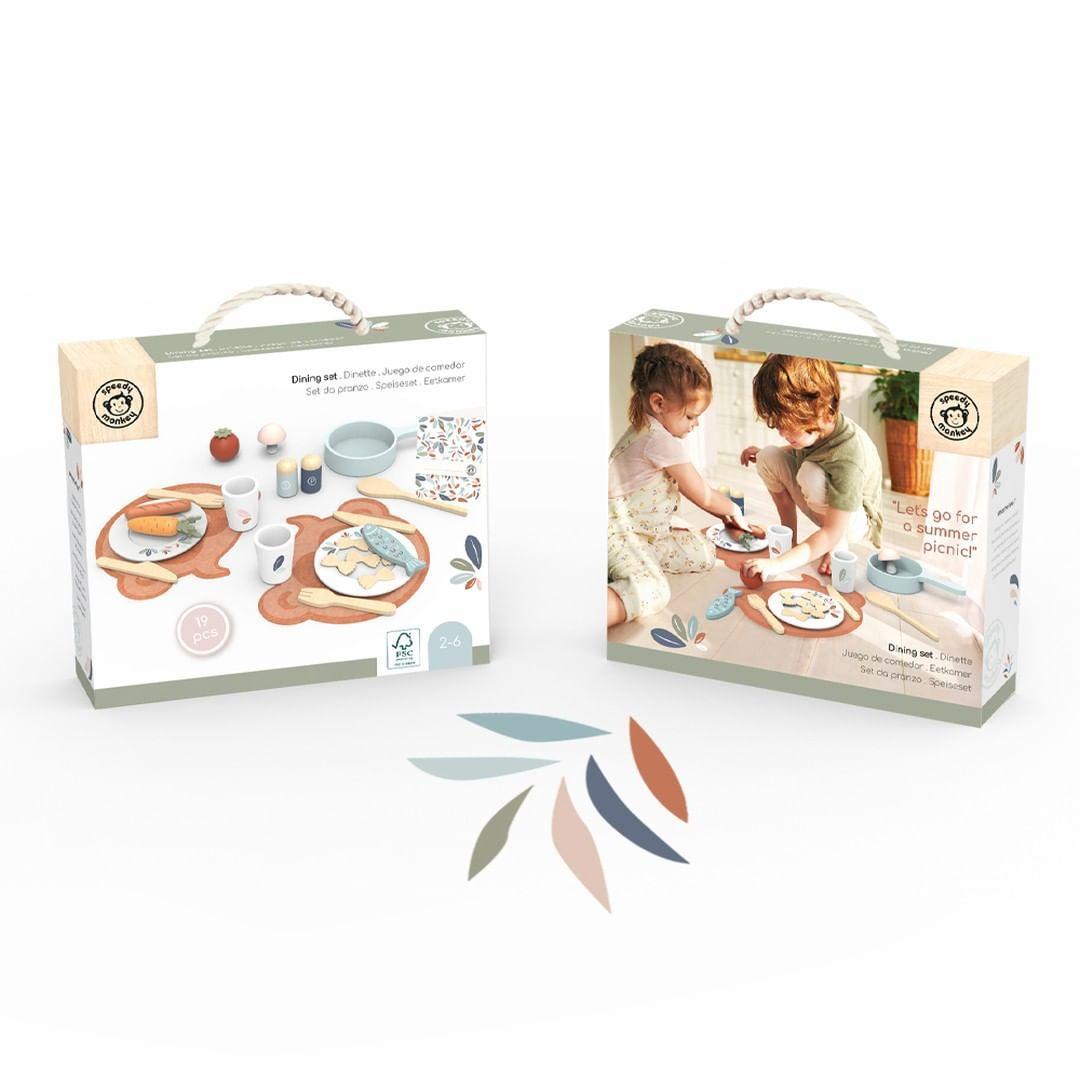 Set complet dînette (contenu: 19 pcs) - Speedy Monkey