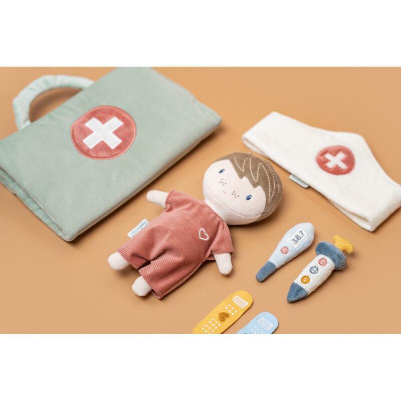 Set de jeu avec poupée - Docteur - Little Dutch