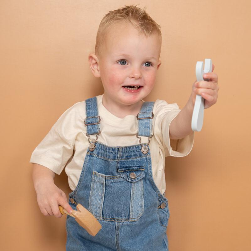 Mini etabli avec outils en bois - Little Dutch