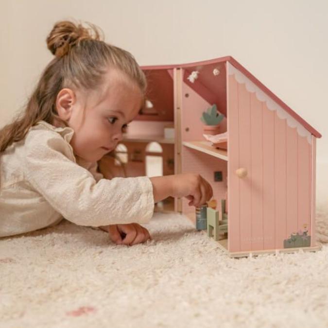 Maison de poupée en bois portable FSC - Little Dutch