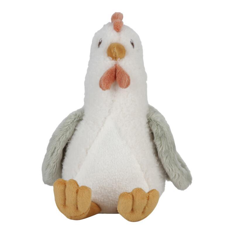 Peluche poulet 17cm Little Farm - Little Dutch