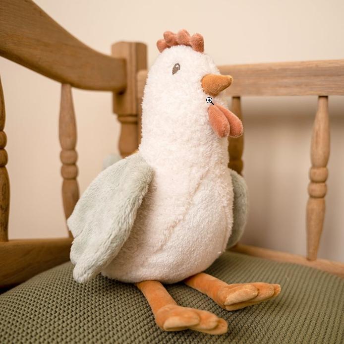 Peluche poulet 17cm Little Farm - Little Dutch