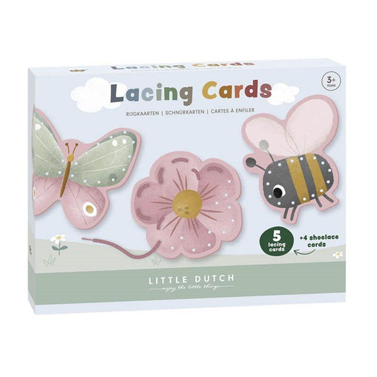 Cartes à enfiler Flowers & Butterflies - Little Dutch