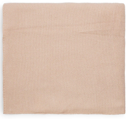 Couverture berceau Basic Knit pale pink - Jollein