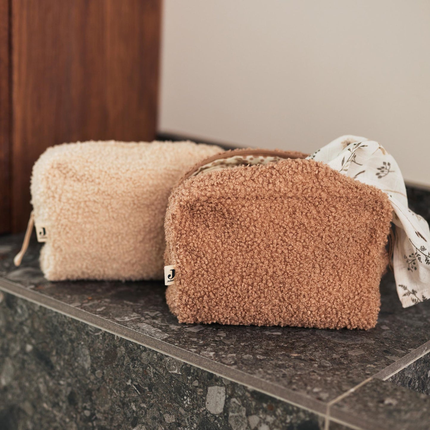 Trousse de toilette Boucle Naturel - Jollein