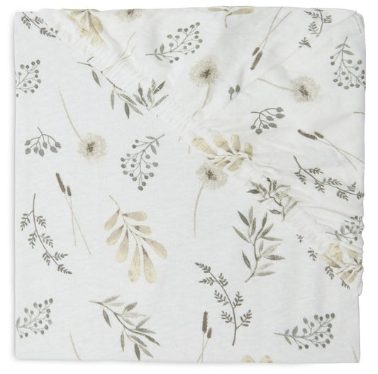 Drap-housse berceau Jersey 60x120 Wild Flowers - Jollein