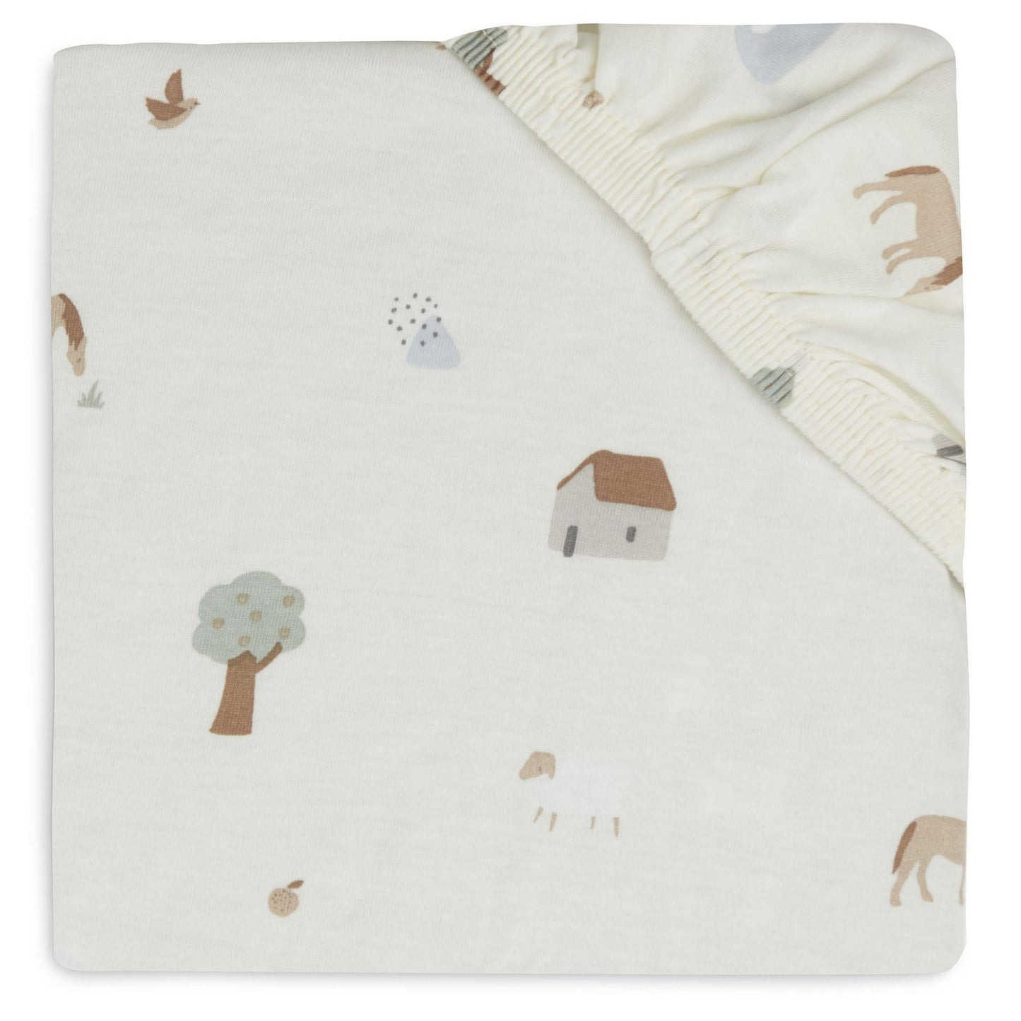 Drap-housse berceau Jersey 60x120 Farm - Jollein