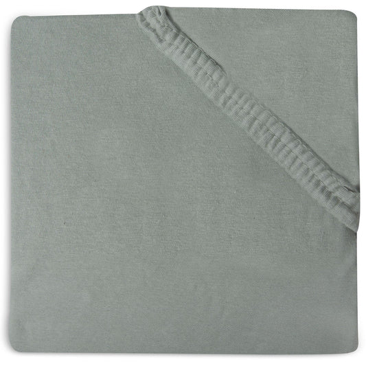 Drap-housse berceau Jersey 70x140 ash green - Jollein