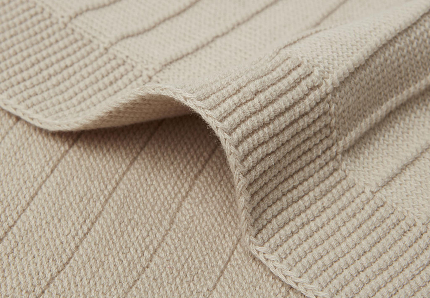 Couverture berceau Pure Knit nougat GOTS - Jollein