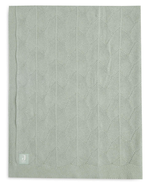 Couverture berceau Shell Knit GOTS Sea Foam - Jollein