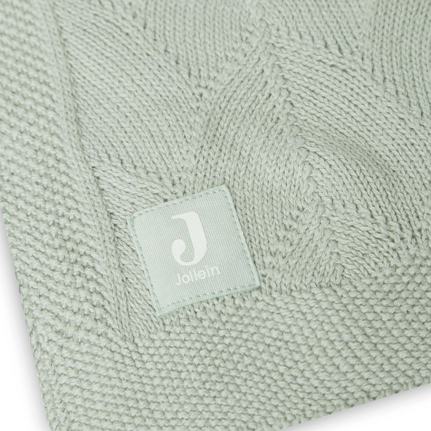 Couverture berceau Shell Knit GOTS Sea Foam - Jollein