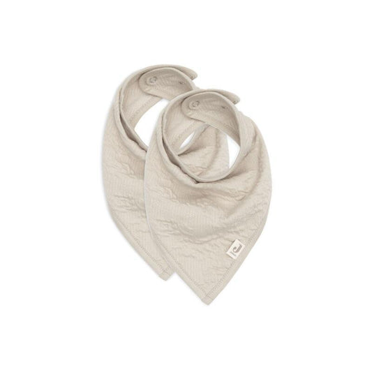 Bavoirs bandana Soft Waves nougat 2 pièces - Jollein