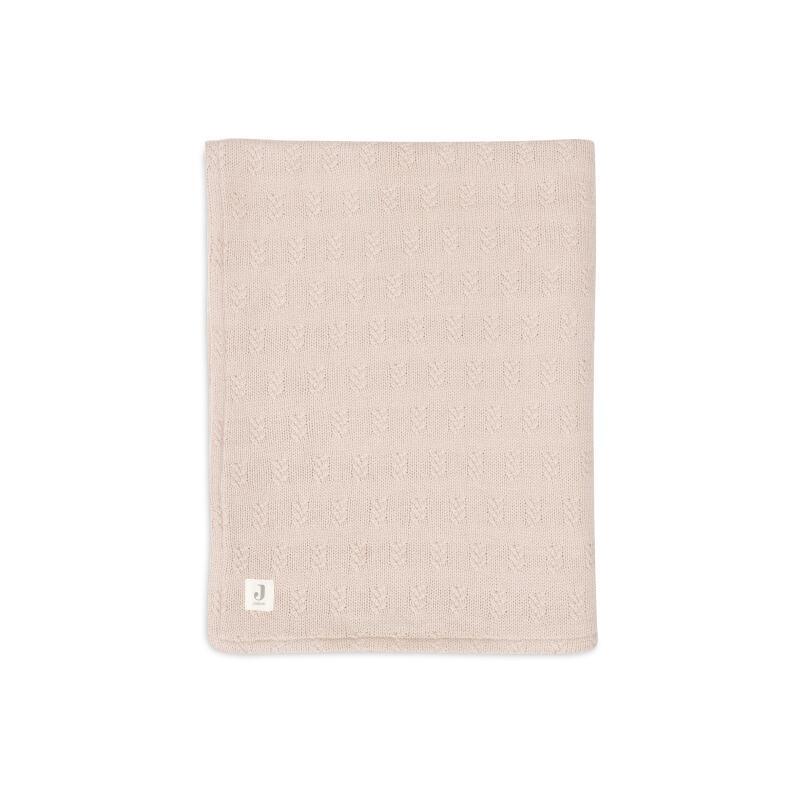 Couverture berceau Grain knit Wild Rose/Velvet 75x100 cm - Jollein