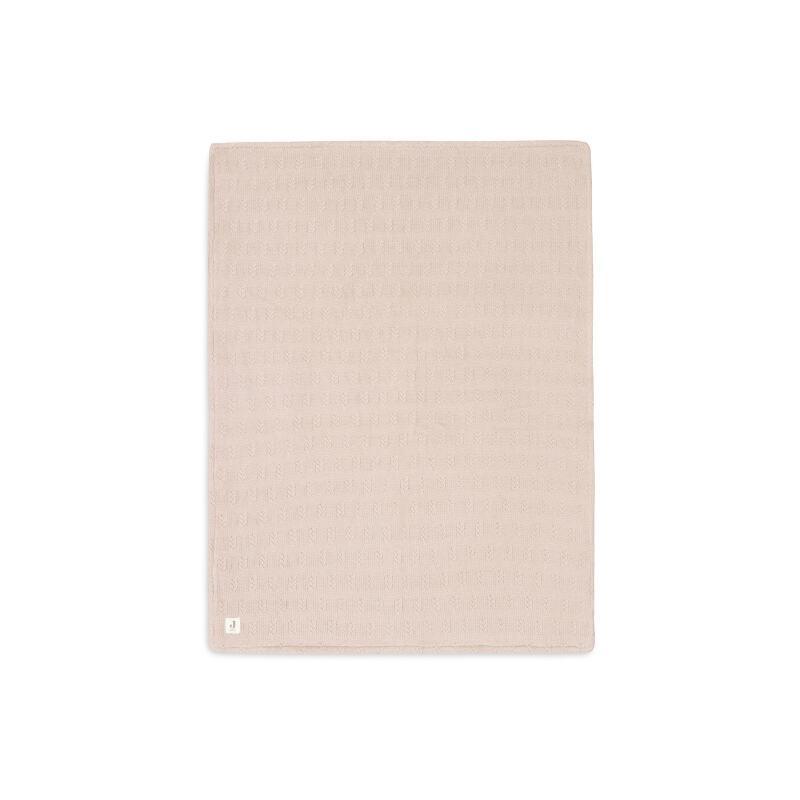 Couverture berceau Grain knit Wild Rose/Velvet 75x100 cm - Jollein