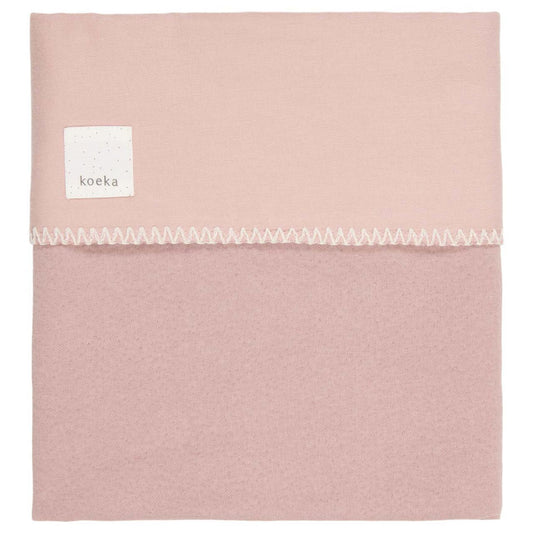 Couverture lit bébé Runa flanelle - Old pink