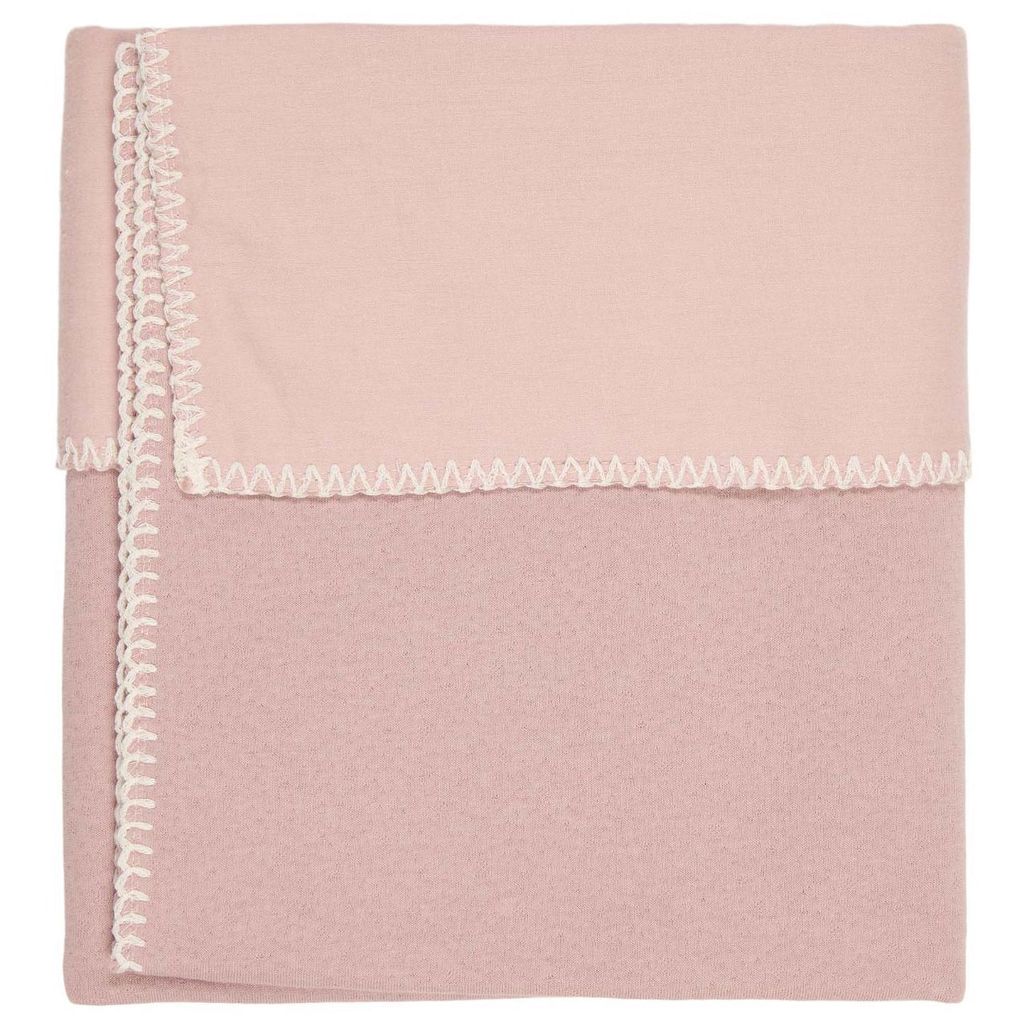 Couverture lit bébé Runa flanelle - Old pink