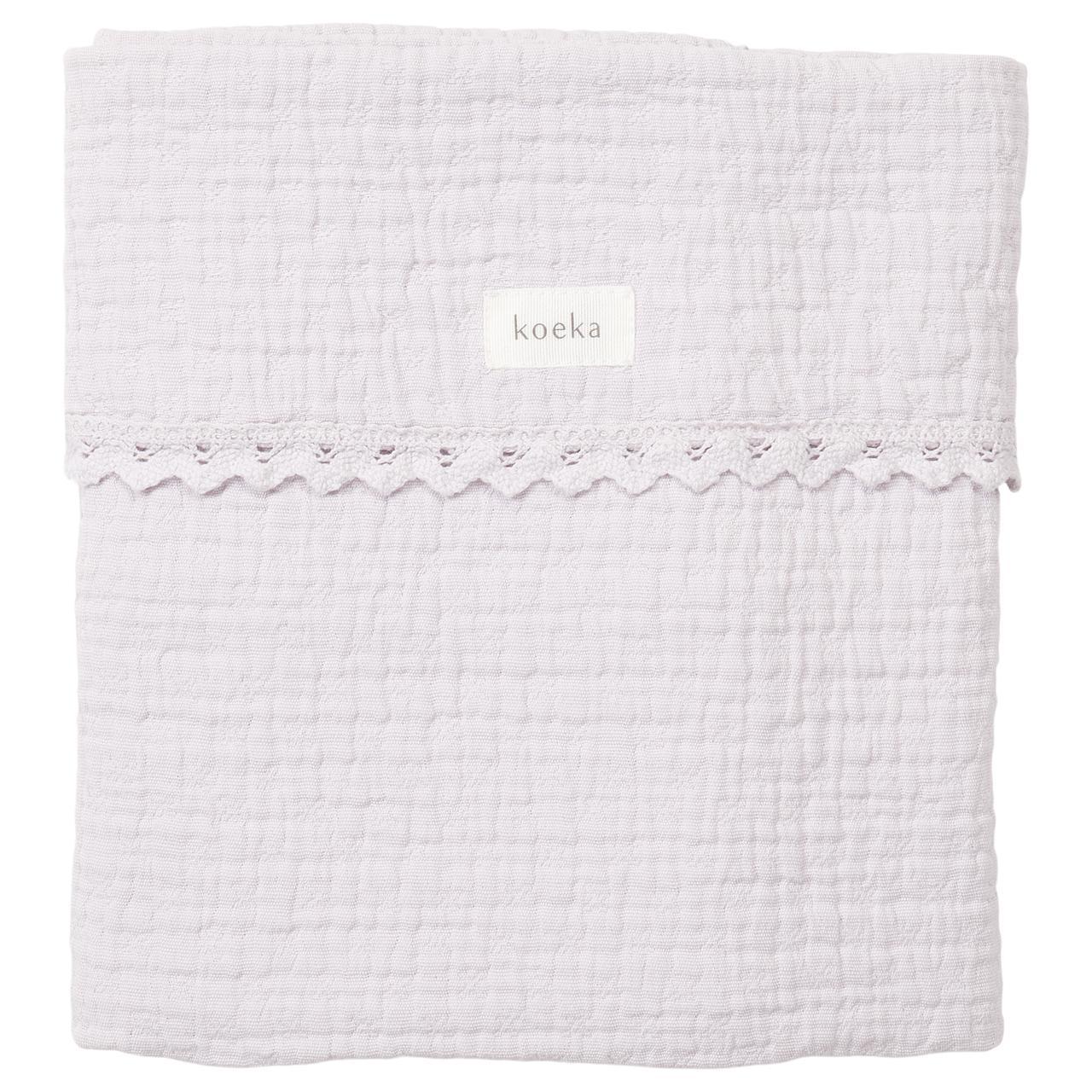 Couverture pour lit bébé teddy Elba - Lila